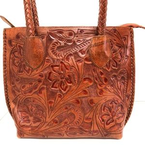 SOLD // Alejandro Yeo Hand Tooled Leather Purse